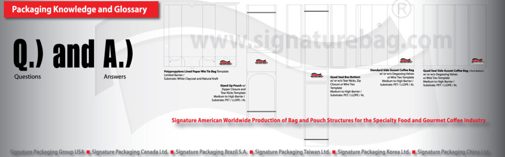 Signature Bag Packaging Terminology